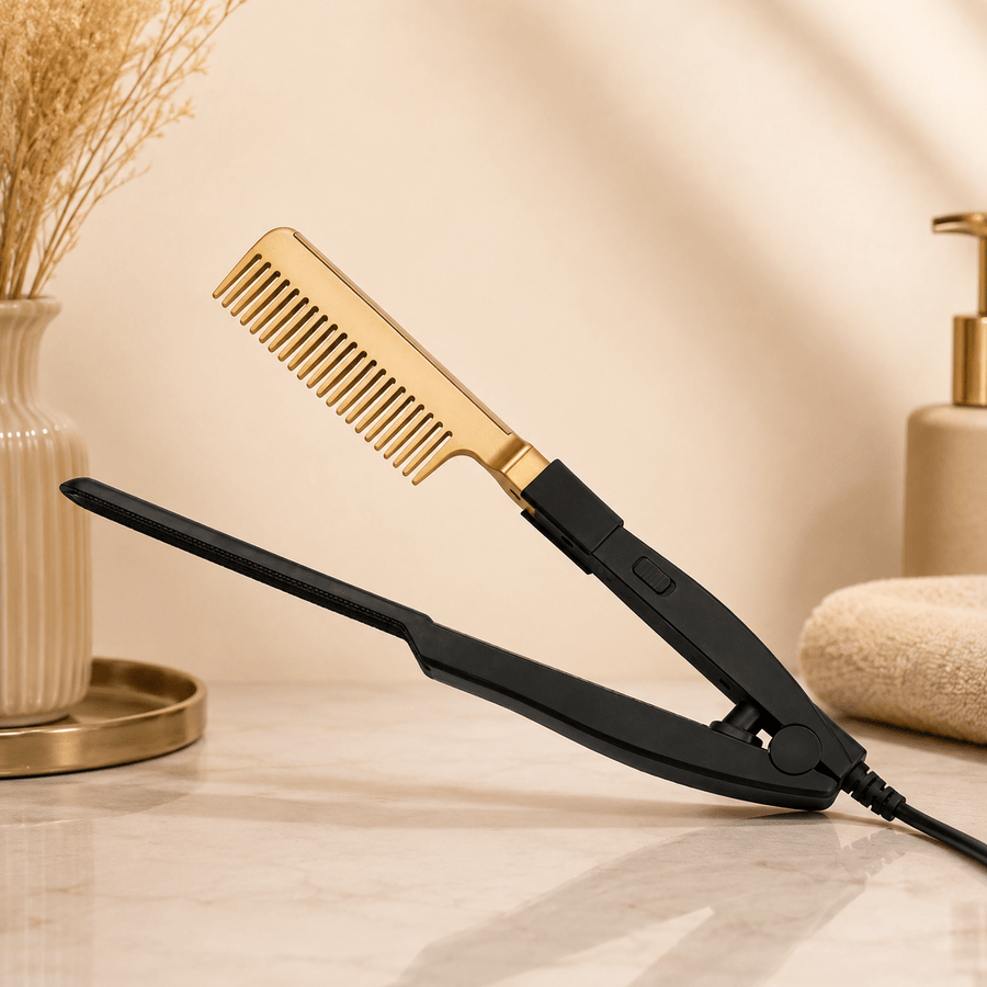 Peigne lissant électrique 2-en-1 Tata Hair Cosmetic