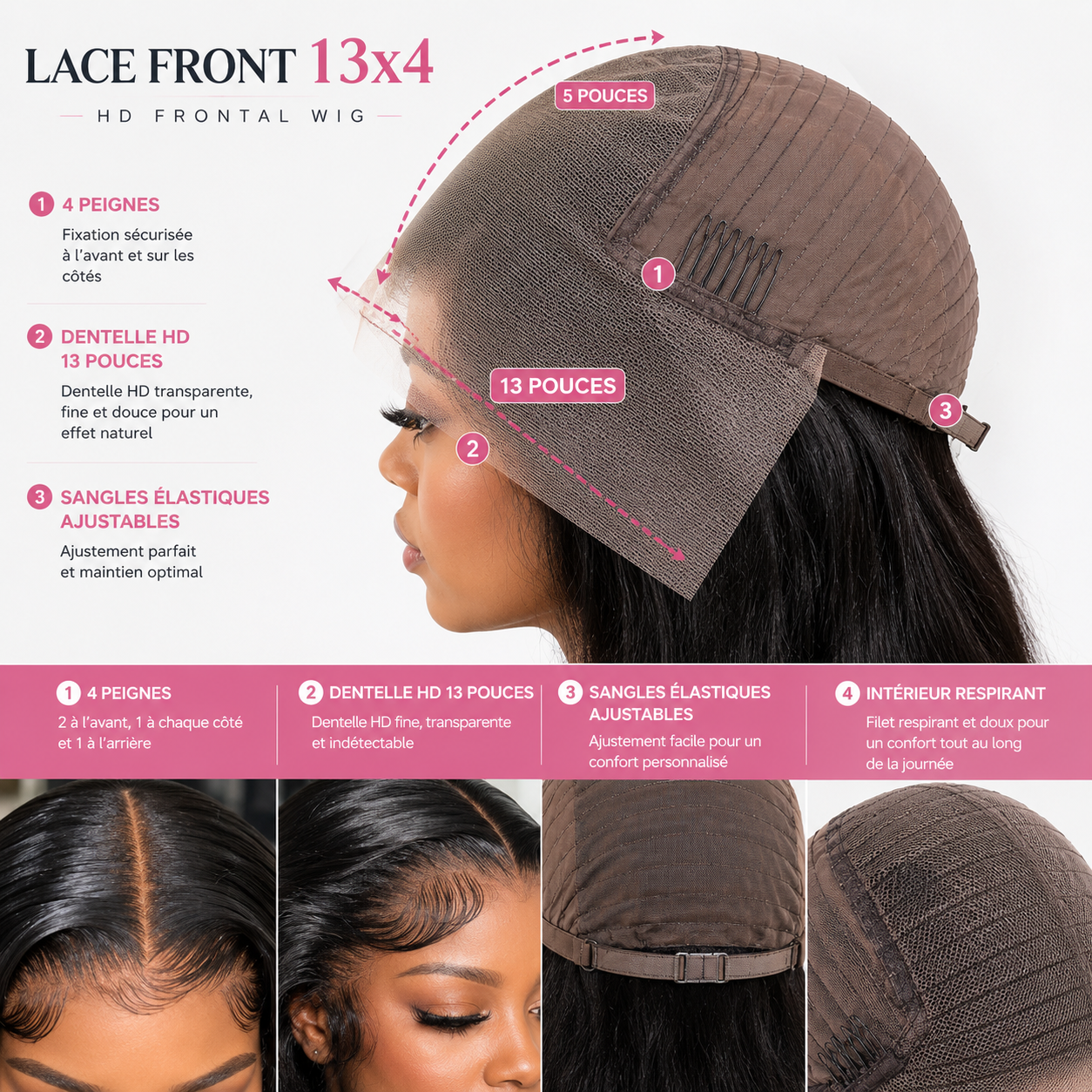 12a Water Wave Human Hair 13x4 Lace Front Wig