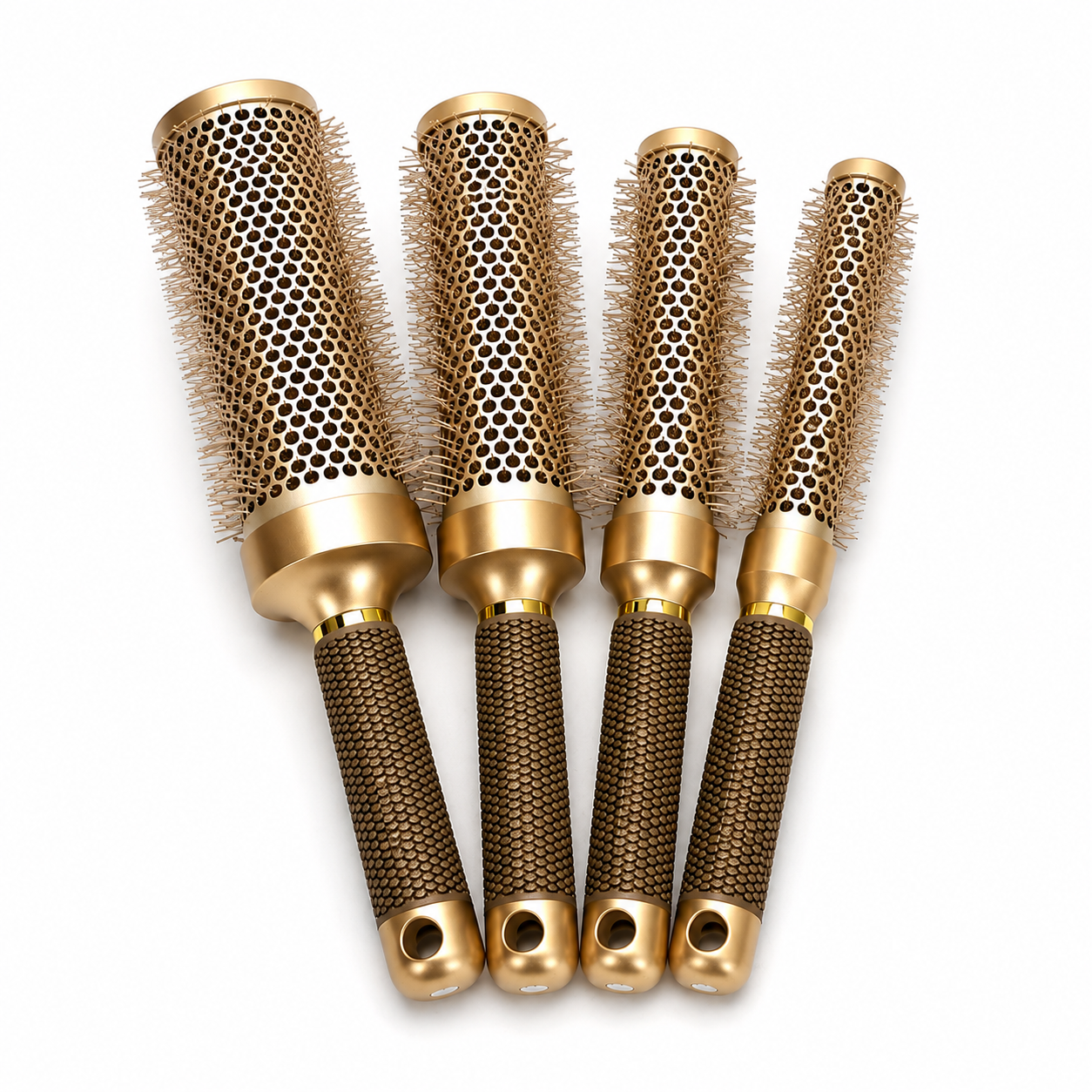 Luxury Professional Ceramic Round Hair Brush – Fast Blow Dry &amp; Volumizing