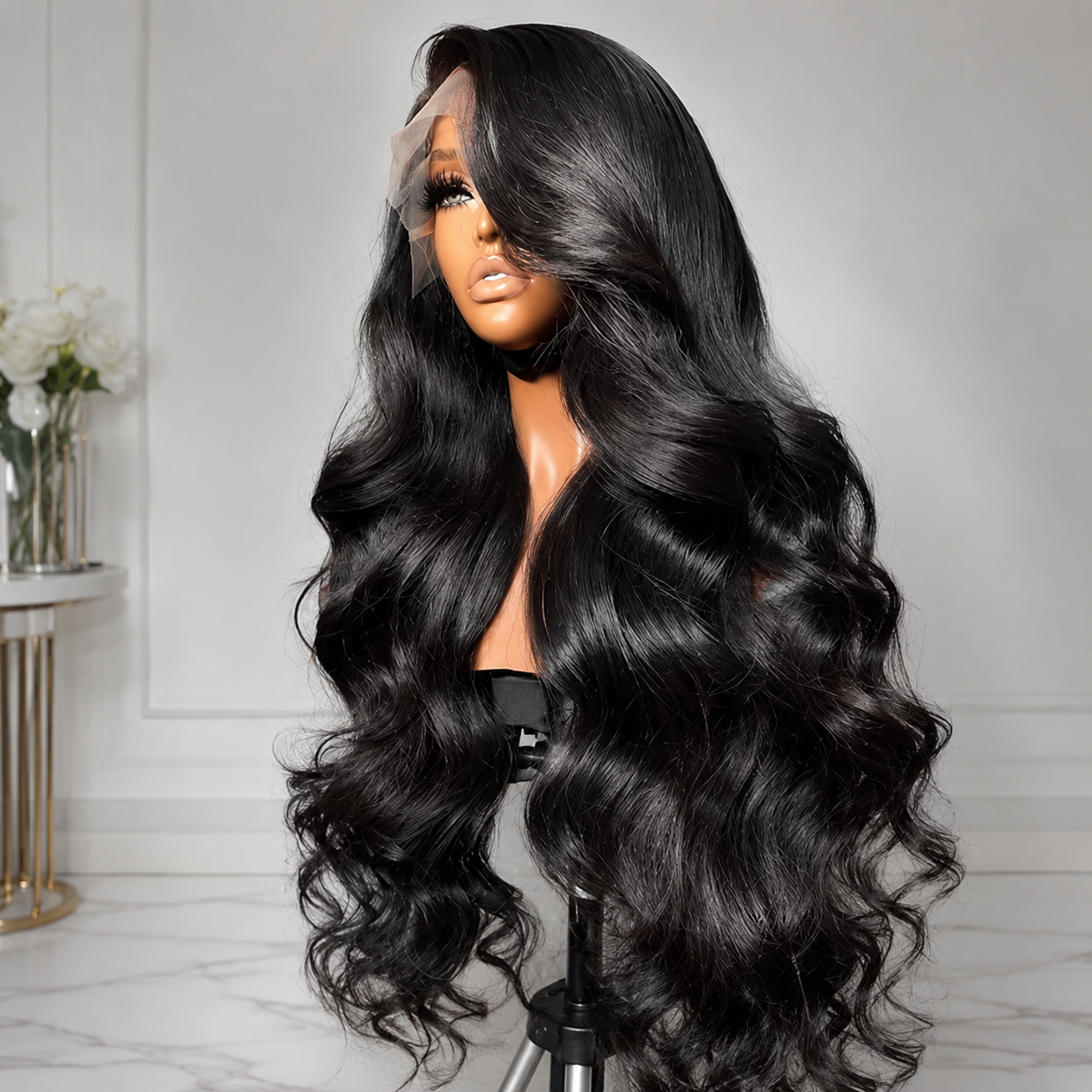 Luxury Brazilian Water Wave HD Lace Front Wig 13x6 – 100% Human Hair