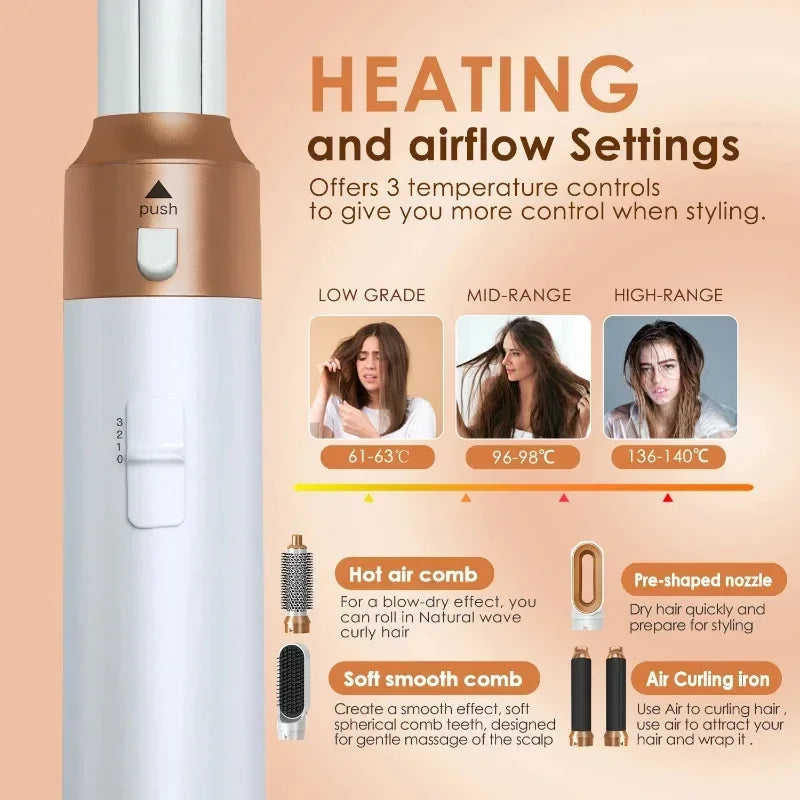 Luxury AirStyler Pro™ | 5-in-1 Professional Hair Styling System