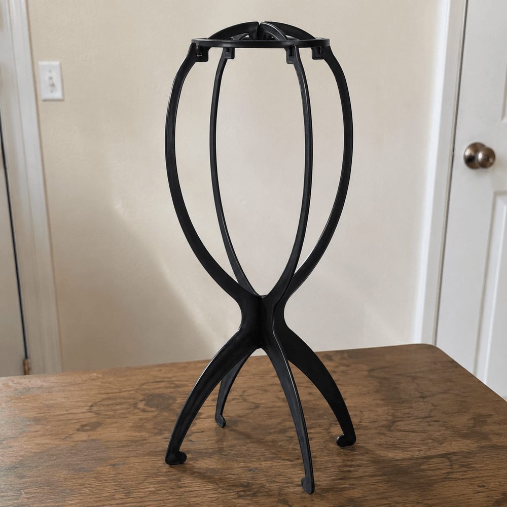 Foldable Wig Stand – Portable Wig Holder | Tata Hair Cosmetic