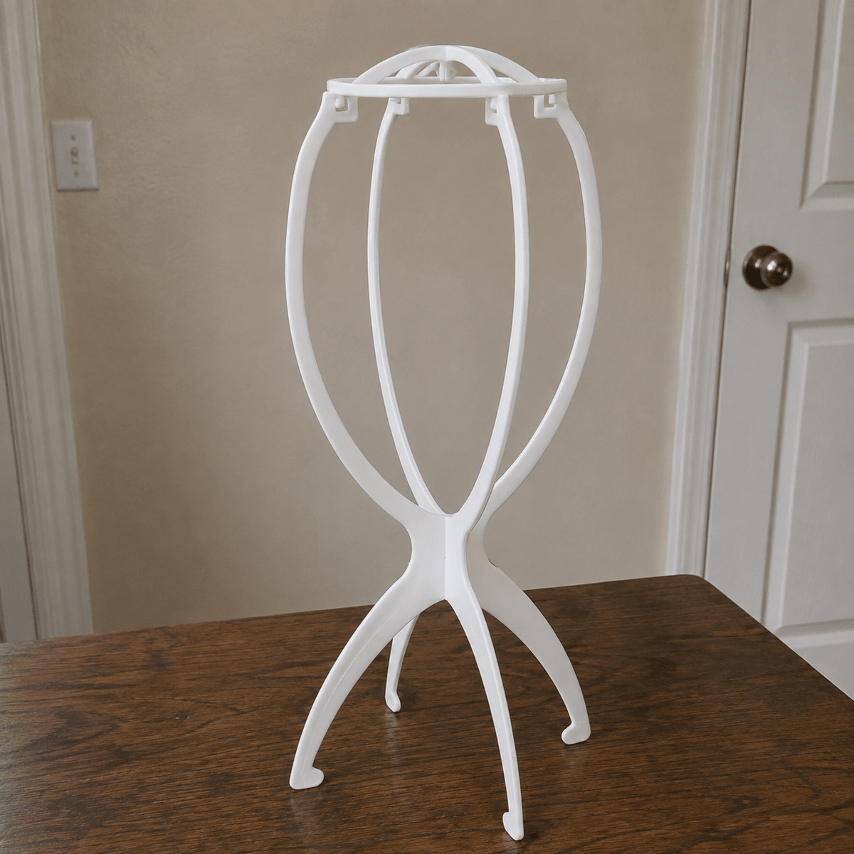 Foldable Wig Stand – Portable Wig Holder | Tata Hair Cosmetic