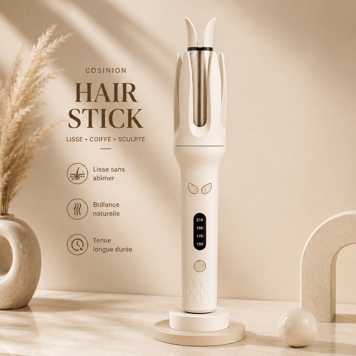 Luxury AutoCurl Pro™ | Automatic Ionic Ceramic Hair Curler 28mm | Tata Hair Cosmetic