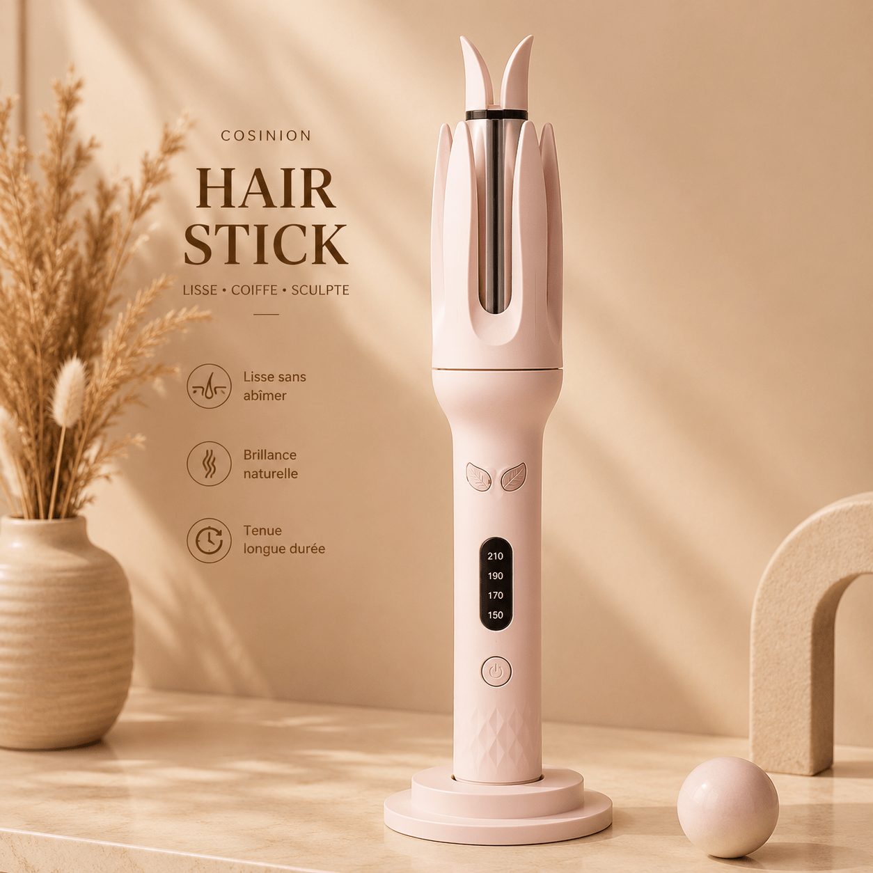 Luxury AutoCurl Pro™ | Automatic Ionic Ceramic Hair Curler 28mm | Tata Hair Cosmetic