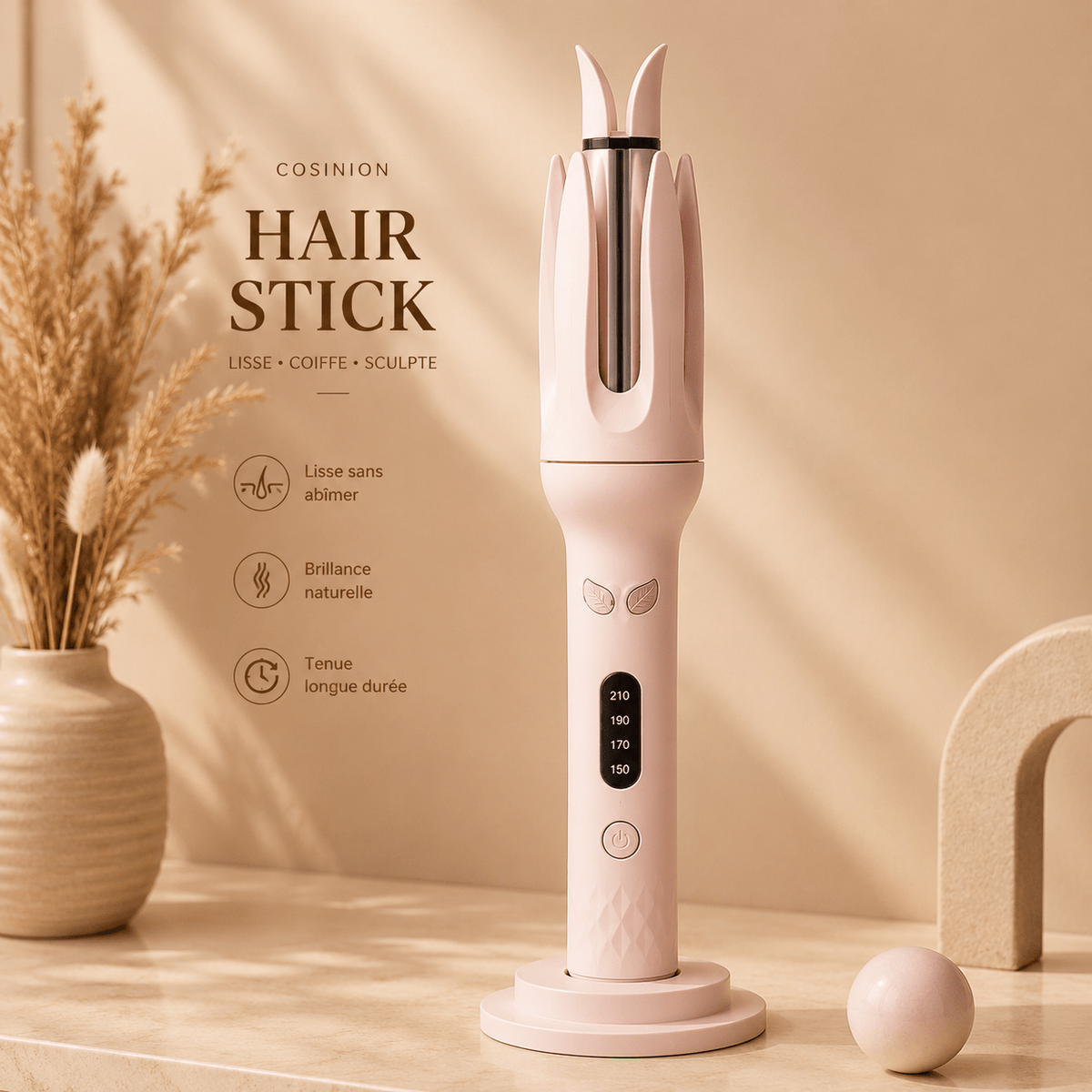 Luxury AutoCurl Pro™ | Automatic Ionic Ceramic Hair Curler 28mm | Tata Hair Cosmetic