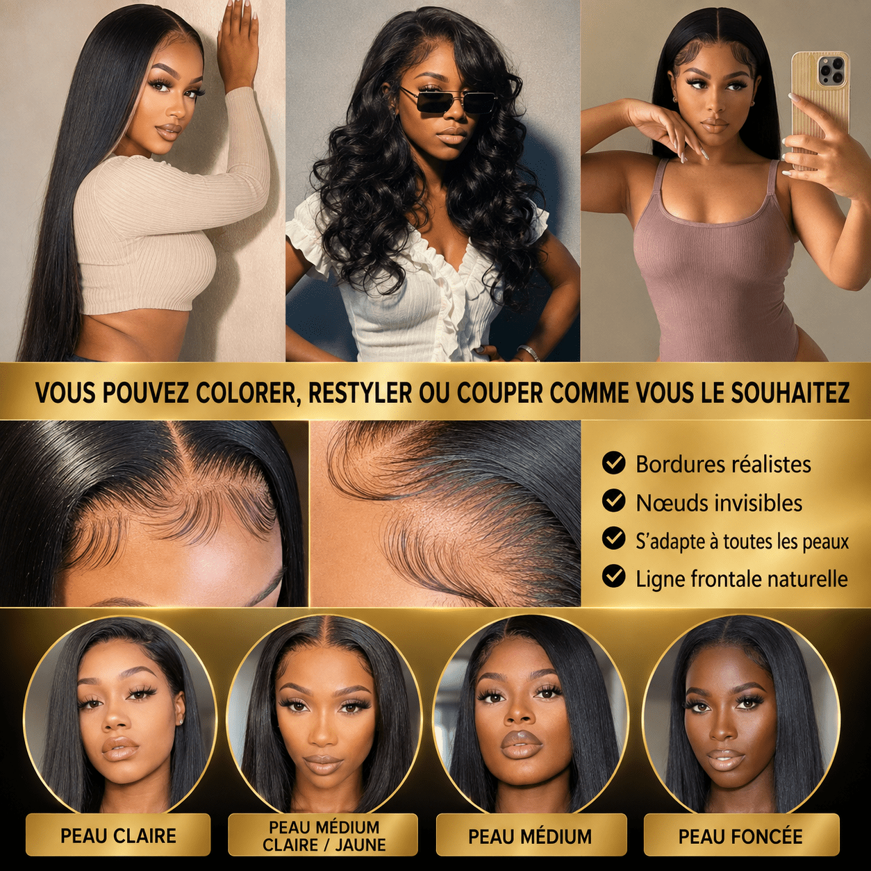 Luxury Bone Straight Wig | Tata Hair Cosmetic