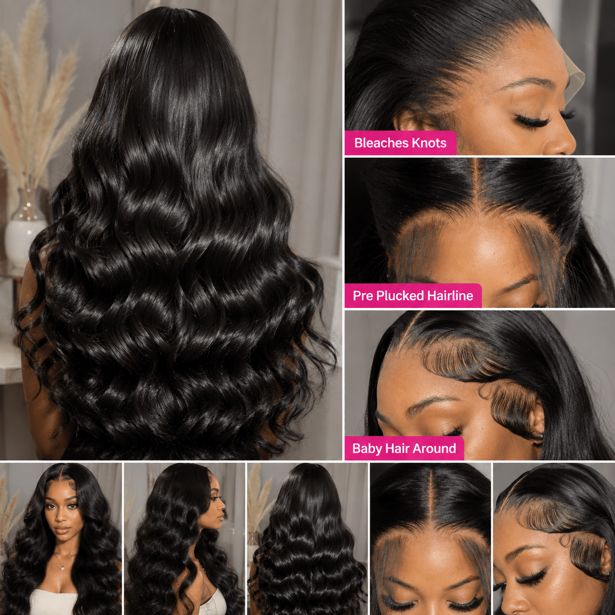 Luxury Brazilian Body Wave HD Lace Front Wig – 100% Human Hair | Tata Hair Cosmetic