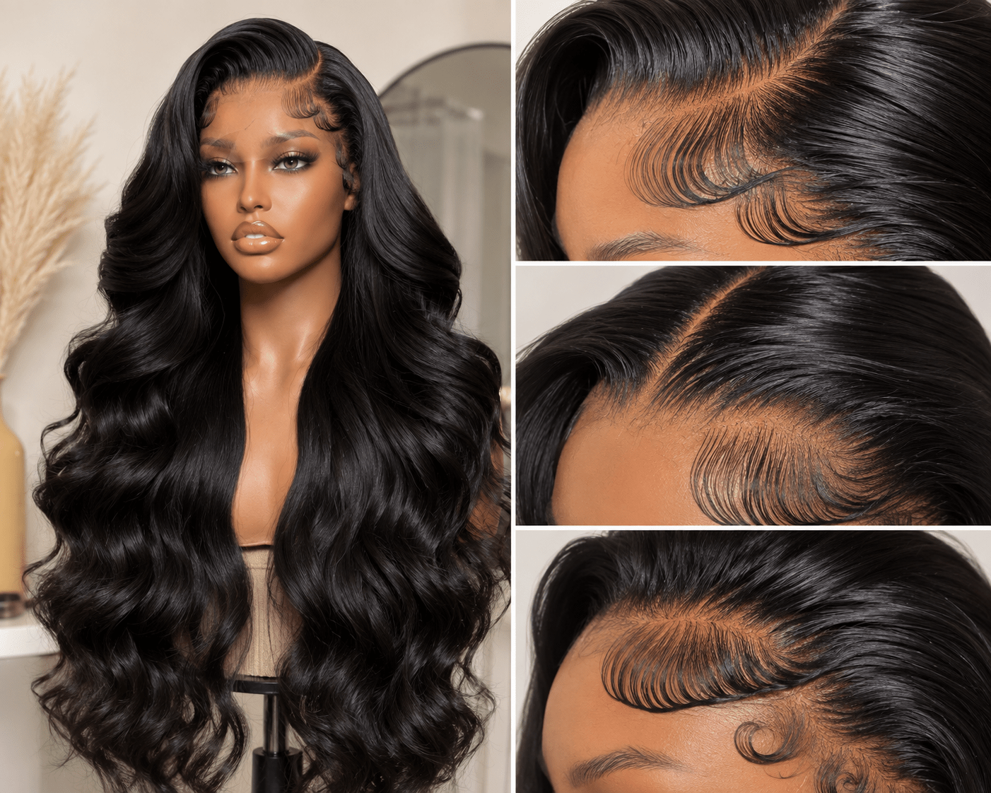 Luxury Brazilian Body Wave HD Lace Front Wig – 100% Human Hair | Tata Hair Cosmetic