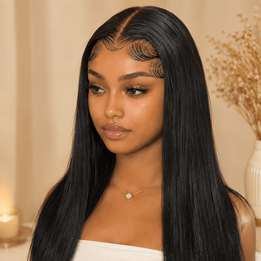 Luxury Brazilian Bone Straight HD Lace Front Wig | Tata Hair Cosmetic