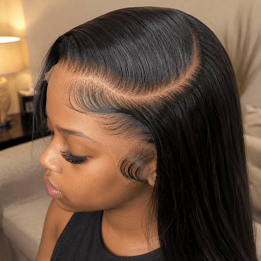 Perruque lisse HD Lace 13×6 sans colle Tata Hair Cosmetic