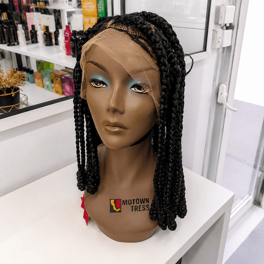 Perruque Lace Box Braids Noires – Tresses Longues Premium | Tata Hair Cosmetic