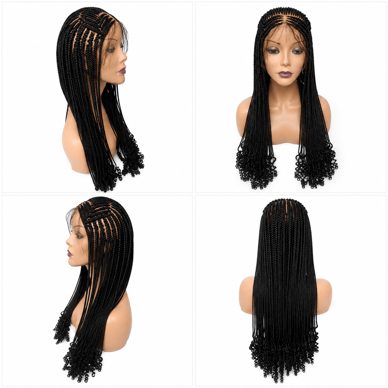 Perruque Tressée Africaine Lace Front Curly | Tata Hair Cosmetic | Tata Hair Cosmetic