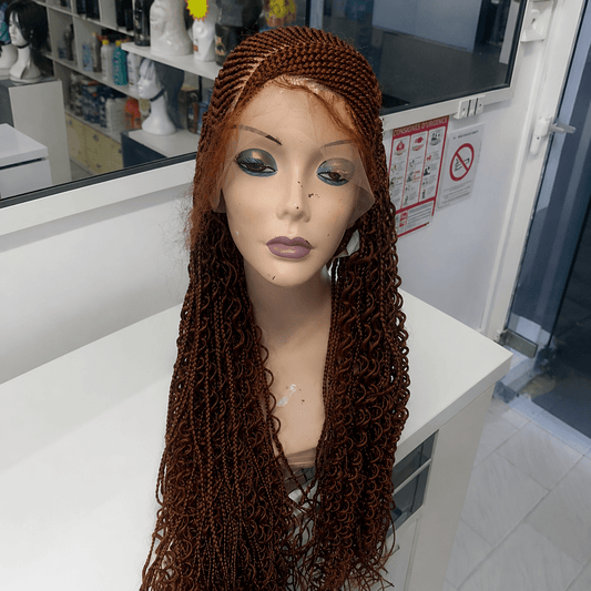 Perruque Tressée Africaine Lace Front Curly – Tresses Longues Premium | Tata Hair Cosmetic